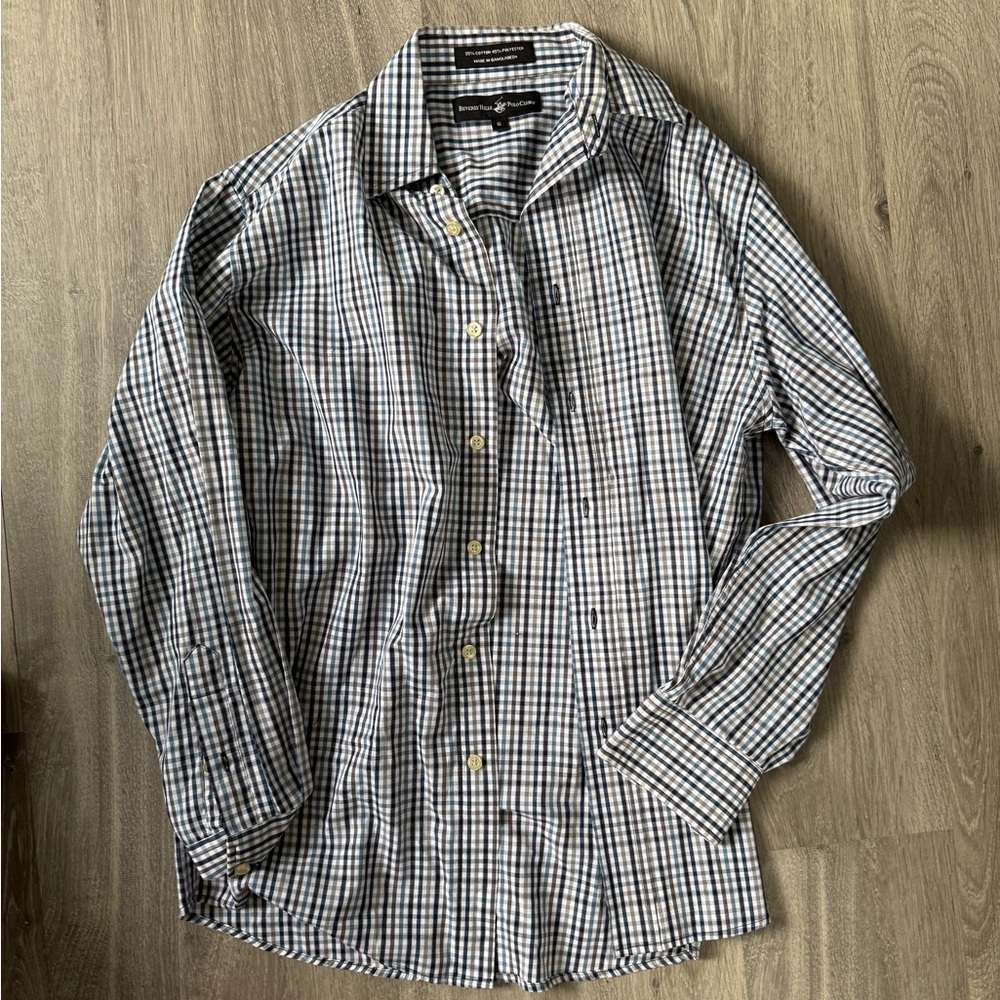 Beverly Hills Polo Club Men's Plaid Shirt